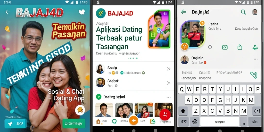 Tampilan antarmuka utama BAJAJ4D untuk aplikasi Dating App.