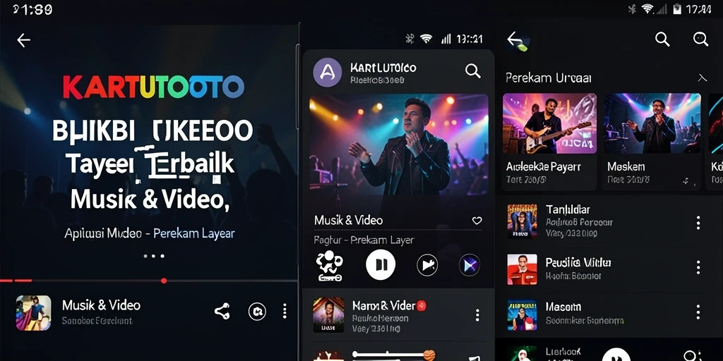 Antarmuka KARTUTOTO yang sederhana saat merekam layar.