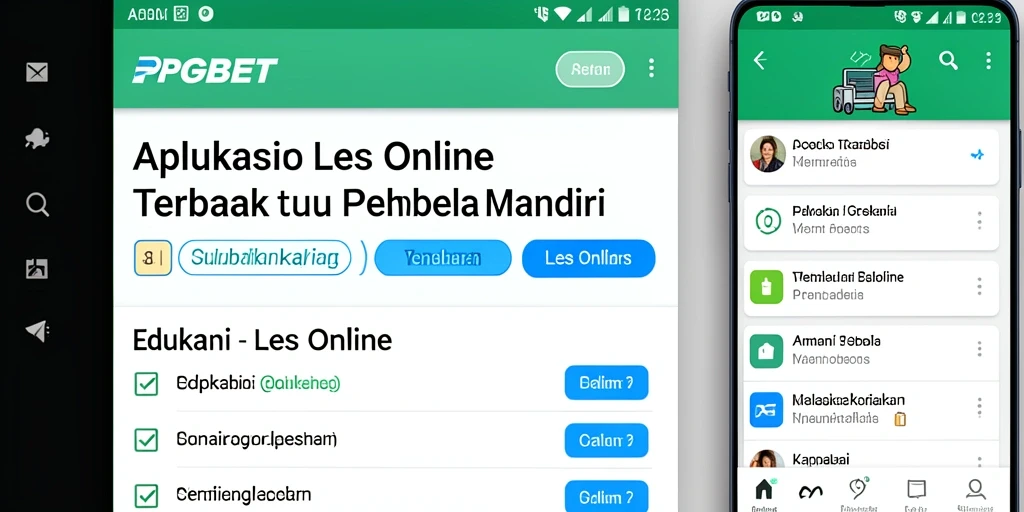 Tampilan antarmuka PGBET yang interaktif dan informatif.